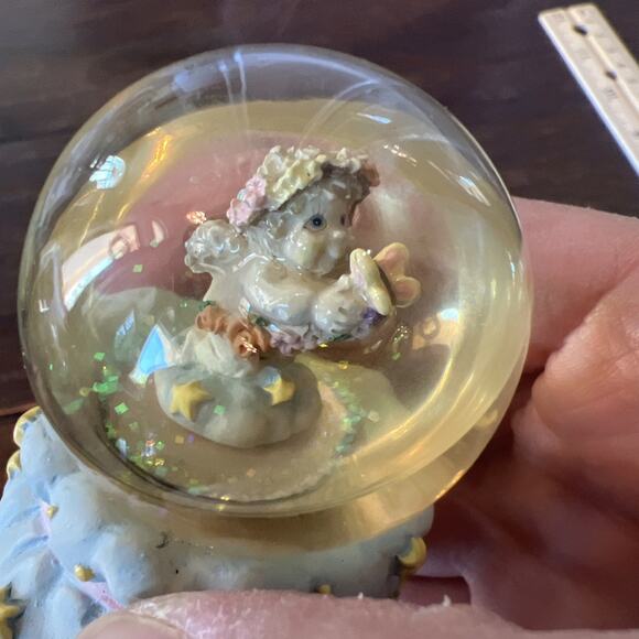 Vintage Dreamsicle Cherub Angel Christmas Globe - Picture 6 of 7